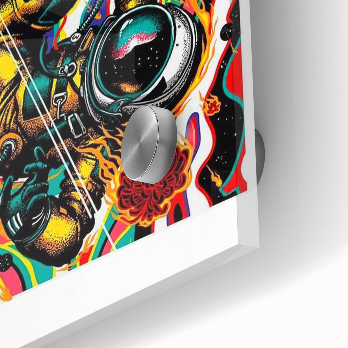 Foo Fighters Retro Wall Art - Vintage Psychedelic Space Poster