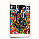 Foo Fighters Retro Wall Art - Vintage Psychedelic Space Poster