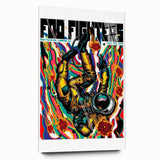 Foo Fighters Retro Wall Art - Vintage Psychedelic Space Poster