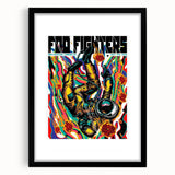 Foo Fighters Retro Wall Art - Vintage Psychedelic Space Poster