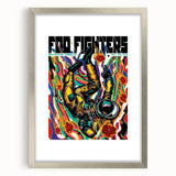 Foo Fighters Retro Wall Art - Vintage Psychedelic Space Poster