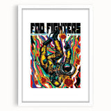 Foo Fighters Retro Wall Art - Vintage Psychedelic Space Poster