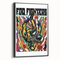 Foo Fighters Retro Wall Art - Vintage Psychedelic Space Poster