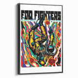 Foo Fighters Retro Wall Art - Vintage Psychedelic Space Poster