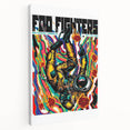Foo Fighters Retro Wall Art - Vintage Psychedelic Space Poster