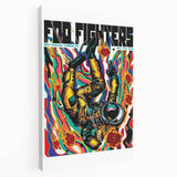 Foo Fighters Retro Wall Art - Vintage Psychedelic Space Poster