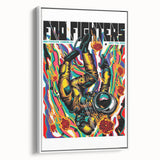 Foo Fighters Retro Wall Art - Vintage Psychedelic Space Poster