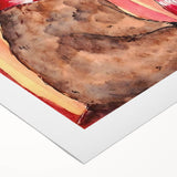 Charming Boys Room Wall Art – Bear and Girl in Autumn Forest