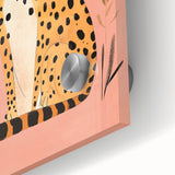 Stylish Cheetah Illustration - Personalized Kids Room Art