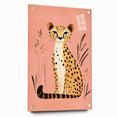Stylish Cheetah Illustration - Personalized Kids Room Art