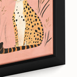 Stylish Cheetah Illustration - Personalized Kids Room Art