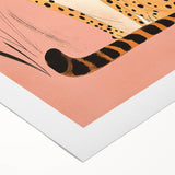 Stylish Cheetah Illustration - Personalized Kids Room Art
