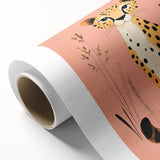 Stylish Cheetah Illustration - Personalized Kids Room Art