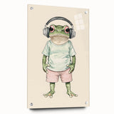 Cool Frog Nursery Wall Art - Baby Room Decor & Kids Room Art Prints