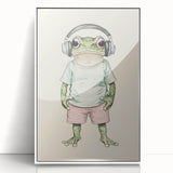 Cool Frog Nursery Wall Art - Baby Room Decor & Kids Room Art Prints