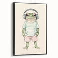 Cool Frog Nursery Wall Art - Baby Room Decor & Kids Room Art Prints
