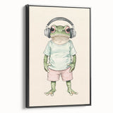 Cool Frog Nursery Wall Art - Baby Room Decor & Kids Room Art Prints