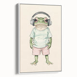 Cool Frog Nursery Wall Art - Baby Room Decor & Kids Room Art Prints