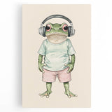 Cool Frog Nursery Wall Art - Baby Room Decor & Kids Room Art Prints