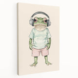 Cool Frog Nursery Wall Art - Baby Room Decor & Kids Room Art Prints