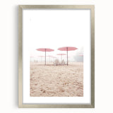 Textured abstract art print in vibrant orange and yellow tones on a silver-framed canvas, suitable for bedroom decor.