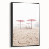 Framed canvas featuring a vintage landscape painting with summer scenery in muted earth tones, ideal for bedroom wall decor.