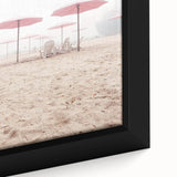 Black and white vintage poster art of a summer landscape on framed canvas, suitable for bedroom decor.