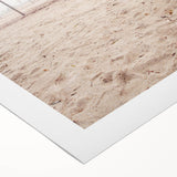 Art deco poster featuring a summer landscape in pastel colors on rolled canvas, suitable for dining room decor.