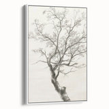 Modern Tree Sketch - Monochrome Living Room Wall Art on Canvas