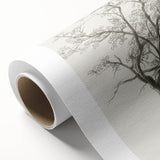 Modern Tree Sketch - Monochrome Living Room Wall Art on Canvas