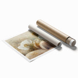 Abstract floral wall art print showcasing vibrant colors and intricate designs on a rolled canvas. Ideal for modern home decor, it adds a touch of elegance and creativity to any space. The artwork features bold hues of blue, pink, and yellow, creating a lively and inviting atmosphere. Perfect for enhancing living rooms, bedrooms, or creative workspaces while complementing various interior styles.