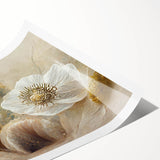 Vibrant abstract floral wall art print showcasing a colorful, modern design with bold strokes and intricate patterns, perfect for enhancing home decor.