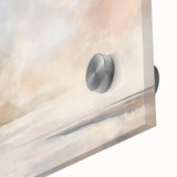 Abstract landscape wall art design showcasing vibrant colors and fluid shapes, printed on acrylic glass for a modern aesthetic, ideal for contemporary decor.