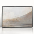 Framed abstract landscape wall art featuring vibrant colors and geometric shapes, designed to enhance modern home décor, displayed against a neutral background.