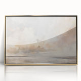 Framed abstract landscapes wall art featuring vibrant gold and earthy tones, ideal for modern home decor, showcasing a unique artistic design.