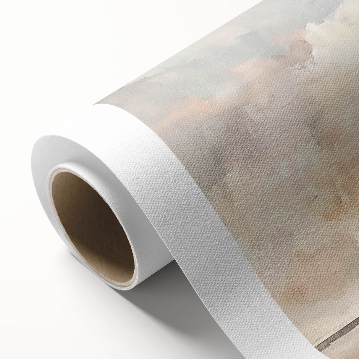 Abstract landscape wall art on rolled canvas showcasing vibrant colors and intricate textures, perfect for modern home decor. Packaged securely in a sturdy tube.