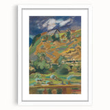 Abstract Expressionist Landscape - Vibrant Expressionism Wall Decor