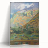 Abstract Expressionist Landscape - Vibrant Expressionism Wall Decor