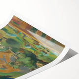 Abstract Expressionist Landscape - Vibrant Expressionism Wall Decor