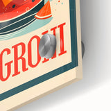 Large abstract wall art featuring swirling colors in acrylic, ideal for dining room ambiance.