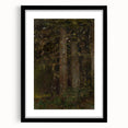 Impressionism Wall Art - Forest Interior Scene - Moody Woodland Art Print