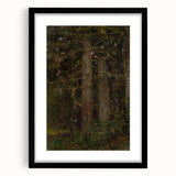 Impressionism Wall Art - Forest Interior Scene - Moody Woodland Art Print