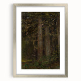 Impressionism Wall Art - Forest Interior Scene - Moody Woodland Art Print