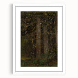 Impressionism Wall Art - Forest Interior Scene - Moody Woodland Art Print