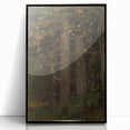 Impressionism Wall Art - Forest Interior Scene - Moody Woodland Art Print
