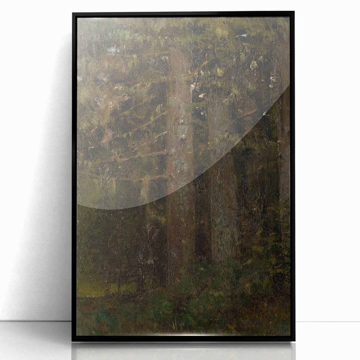 Impressionism Wall Art - Forest Interior Scene - Moody Woodland Art Print