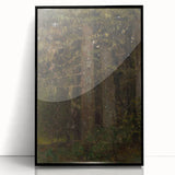 Impressionism Wall Art - Forest Interior Scene - Moody Woodland Art Print