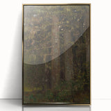 Impressionism Wall Art - Forest Interior Scene - Moody Woodland Art Print
