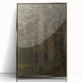Impressionism Wall Art - Forest Interior Scene - Moody Woodland Art Print