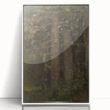 Impressionism Wall Art - Forest Interior Scene - Moody Woodland Art Print